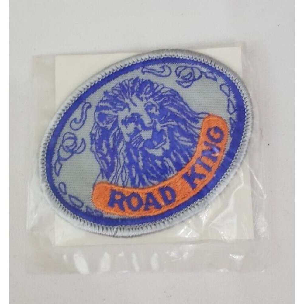 Vtg Lion Graphic ROAD KING Advertising Patch 14E7